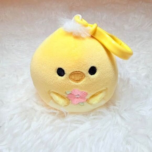 Squishmallows Other - Squishmallows Chick Clip NWOT Yellow Plush Keychain